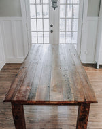 Load image into Gallery viewer, Rustic Rough Sawn Reclaimed Handcrafted Table
