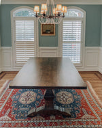 Load image into Gallery viewer, Handcrafted Custom Pedestal Table with Slab top
