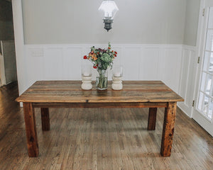 Custom Reclaimed Farmhouse Table