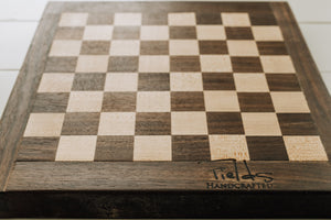Handcrafted Chess Checkers Board