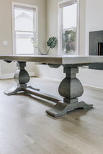 Load image into Gallery viewer, Handcrafted Double Pedestal Table
