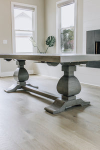 Handcrafted Double Pedestal Table